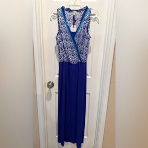 Hatley Blue and White Maxi Dress
